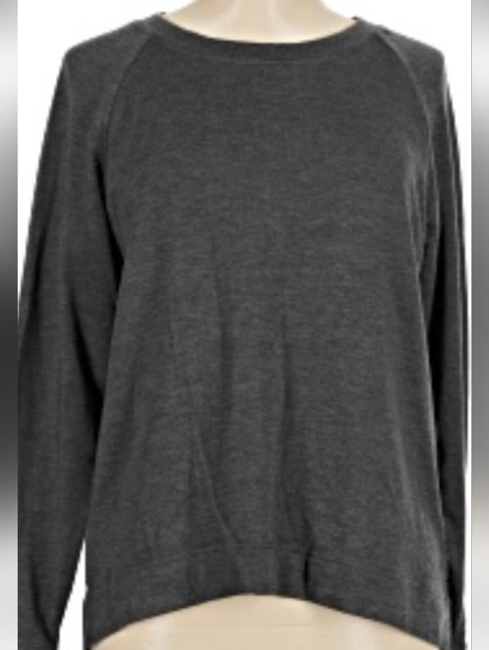 Lou & Grey Signature Soft Charcoal Crewneck Pullover